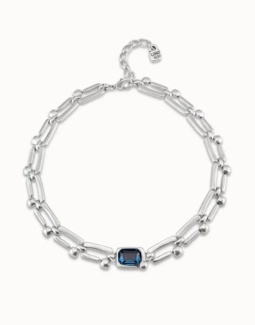 UNO de 50 Sapphire Necklace | 925 Sterling Silver