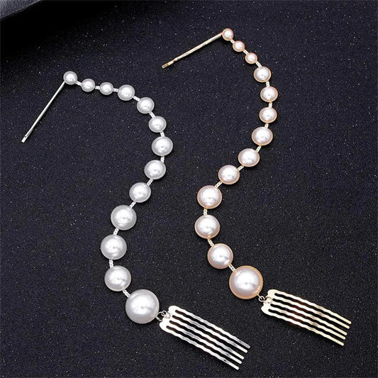 Charm Bridal Pearl Hair Chain Accessories
