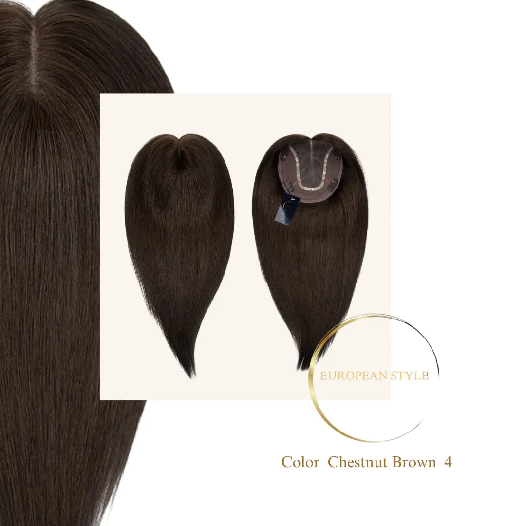 European-Chestnut Brown 4 Toppers