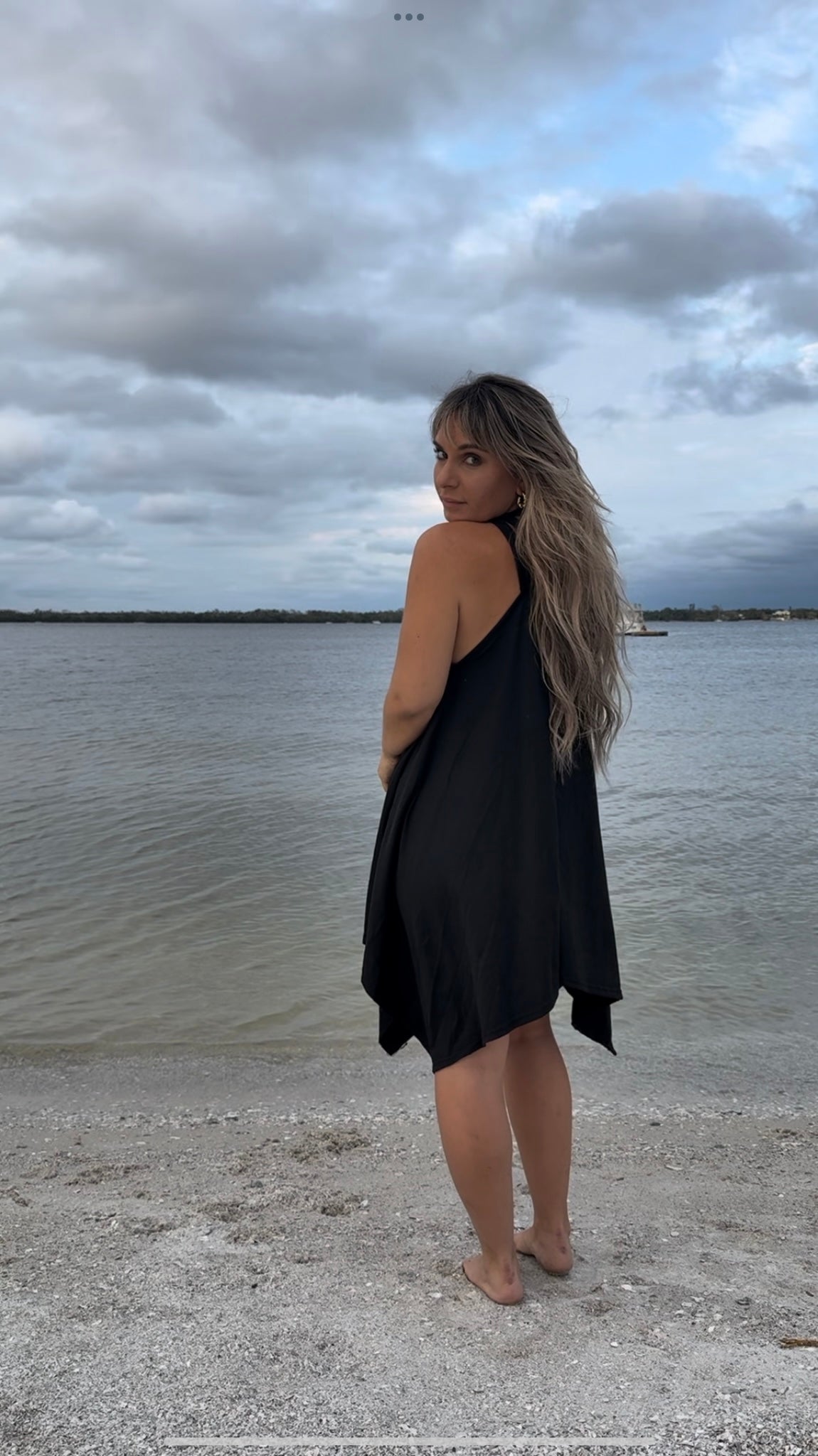 Halter Neck Asymmetrical Long Sleeve | 100% Cotton