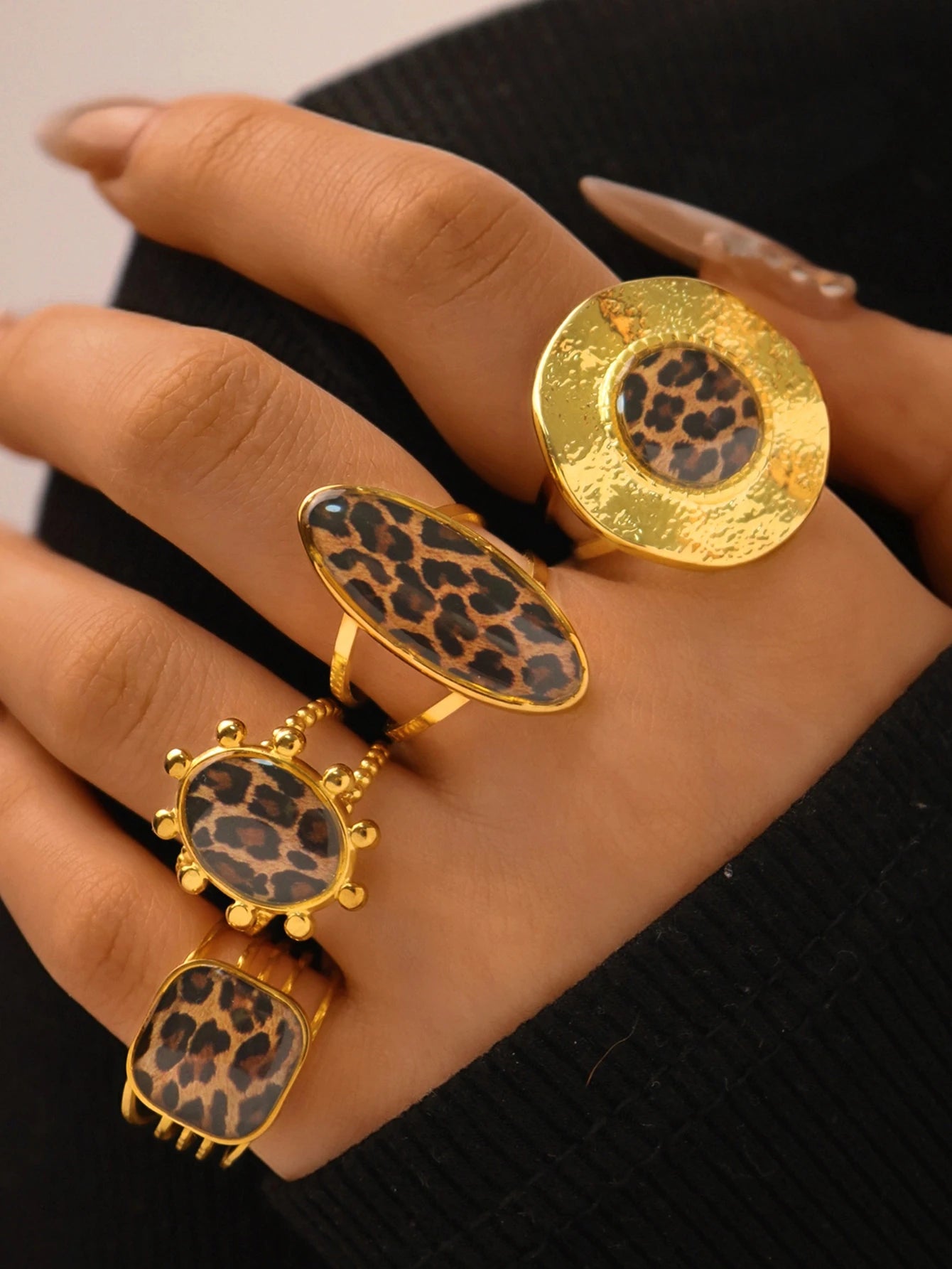 Stainless Steel Rings Chunky Jewelry
