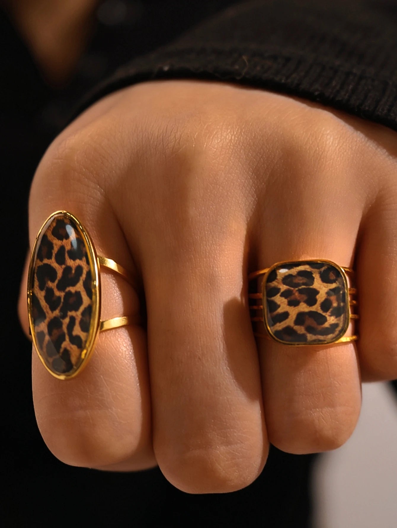 Stainless Steel Rings Chunky Jewelry