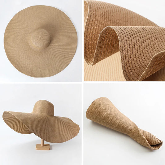 Summer Large Wide Brim Sun Hats For Women Oversized Beach Hat