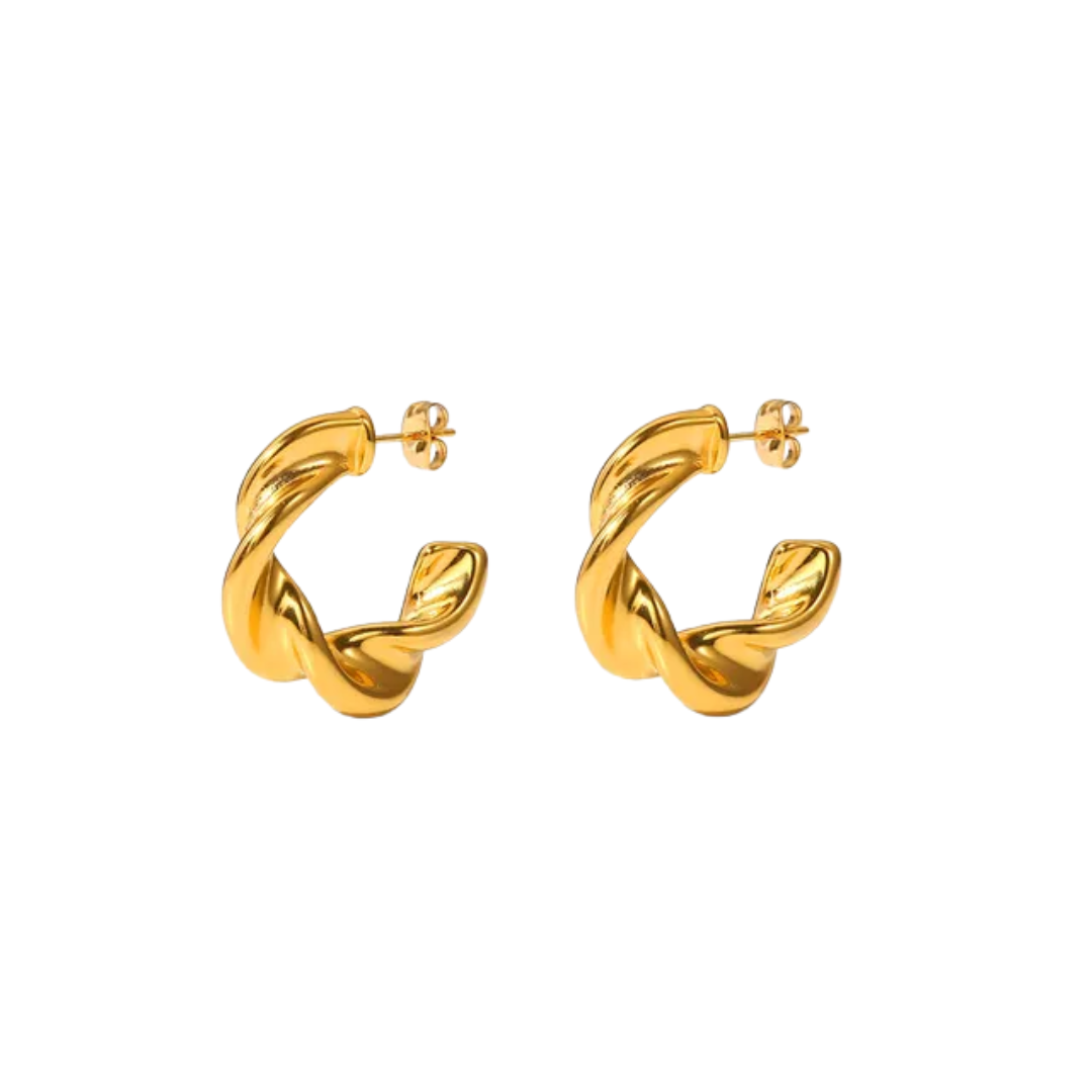 Stainless Steel Chunky Hoop Earrings Jewelry For Women