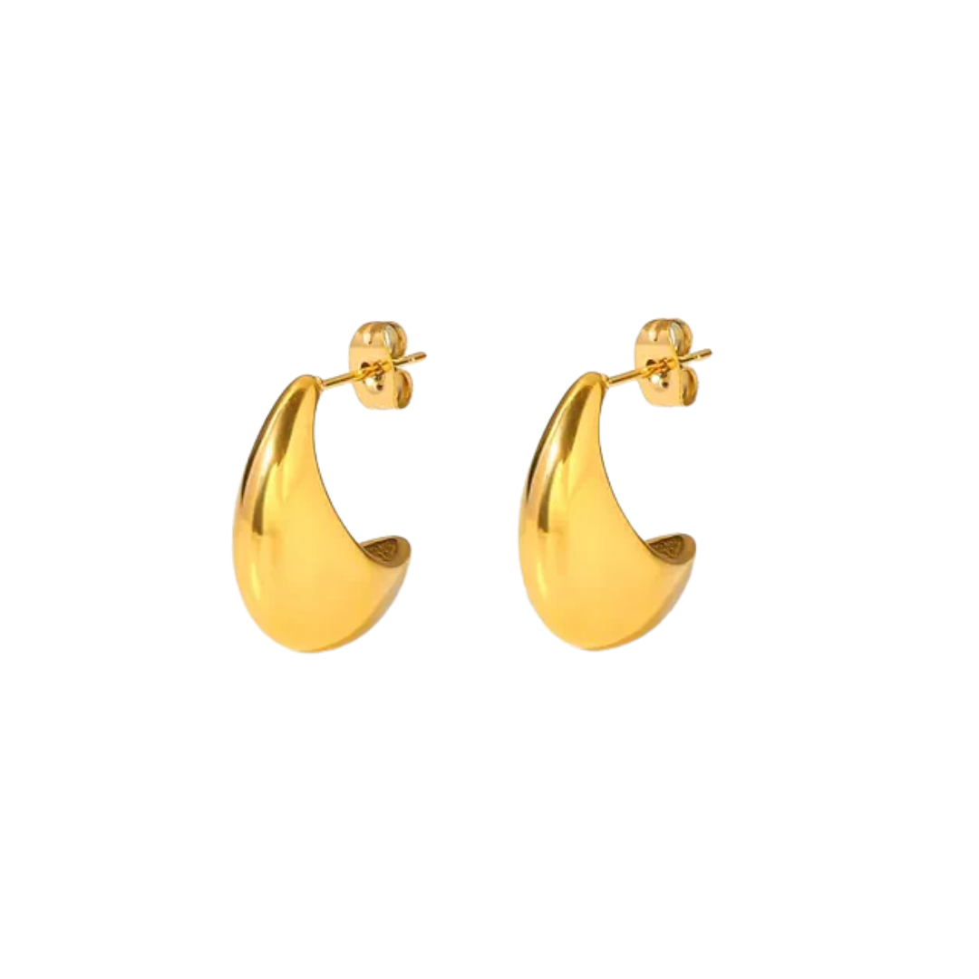 Stainless Steel Chunky Hoop Earrings Jewelry For Women