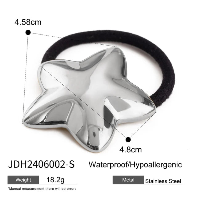 Uworld Starfish Hair Accessories 18K Gold Color Waterproof Stainless Steel Hairpin 2024 Hair Accessories Fashion Jewelry