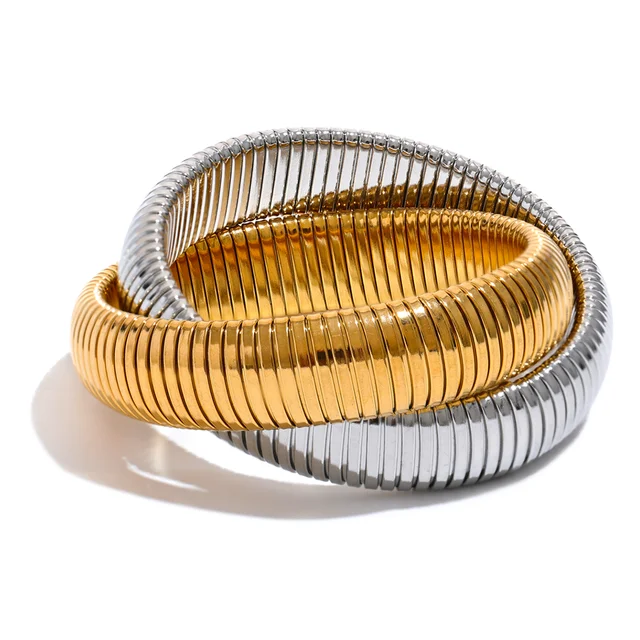 Bracelet Bangle 18K Gold Plated Fashion Women Trendy