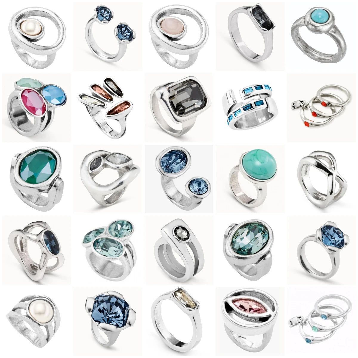UNO de 50 Ring Collection | Sterling Silver | Waterproof