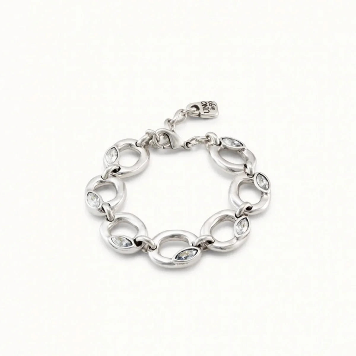 UNO de 50 Oval Link Bracelet | 925 Sterling Silver