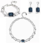 UNO de 50 Blue Crystal Line | 925 Sterling Silver