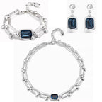 UNO de 50 Blue Crystal Line | 925 Sterling Silver