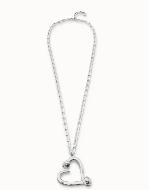 UNO de 50 Heart Shaped Necklace | 925 Sterling Silver