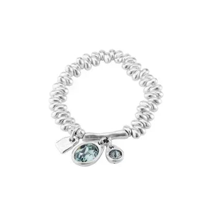 UNO de 50 Aqua Drift Bracelet | 925 Sterling Silver