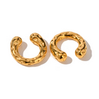 Textured Cuff | 18k Gold Plated | Stainless Stee