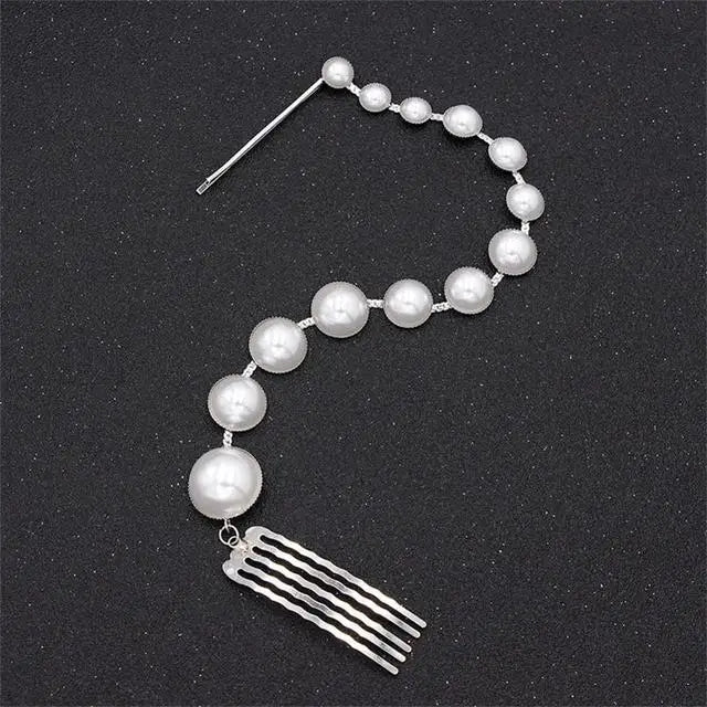 Charm Bridal Pearl Hair Chain Accessories