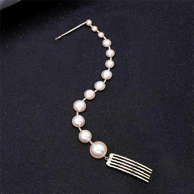 Charm Bridal Pearl Hair Chain Accessories