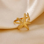 Starfish Adjustable Ring | Stainless Steel