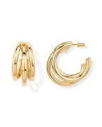 Chunky Multi Hoop Earring | 14k gold