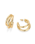 Chunky Multi Hoop Earring | 14k gold