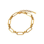 Tarnish Waterproof Knot Chian Bracelet  For Woman Jewelry