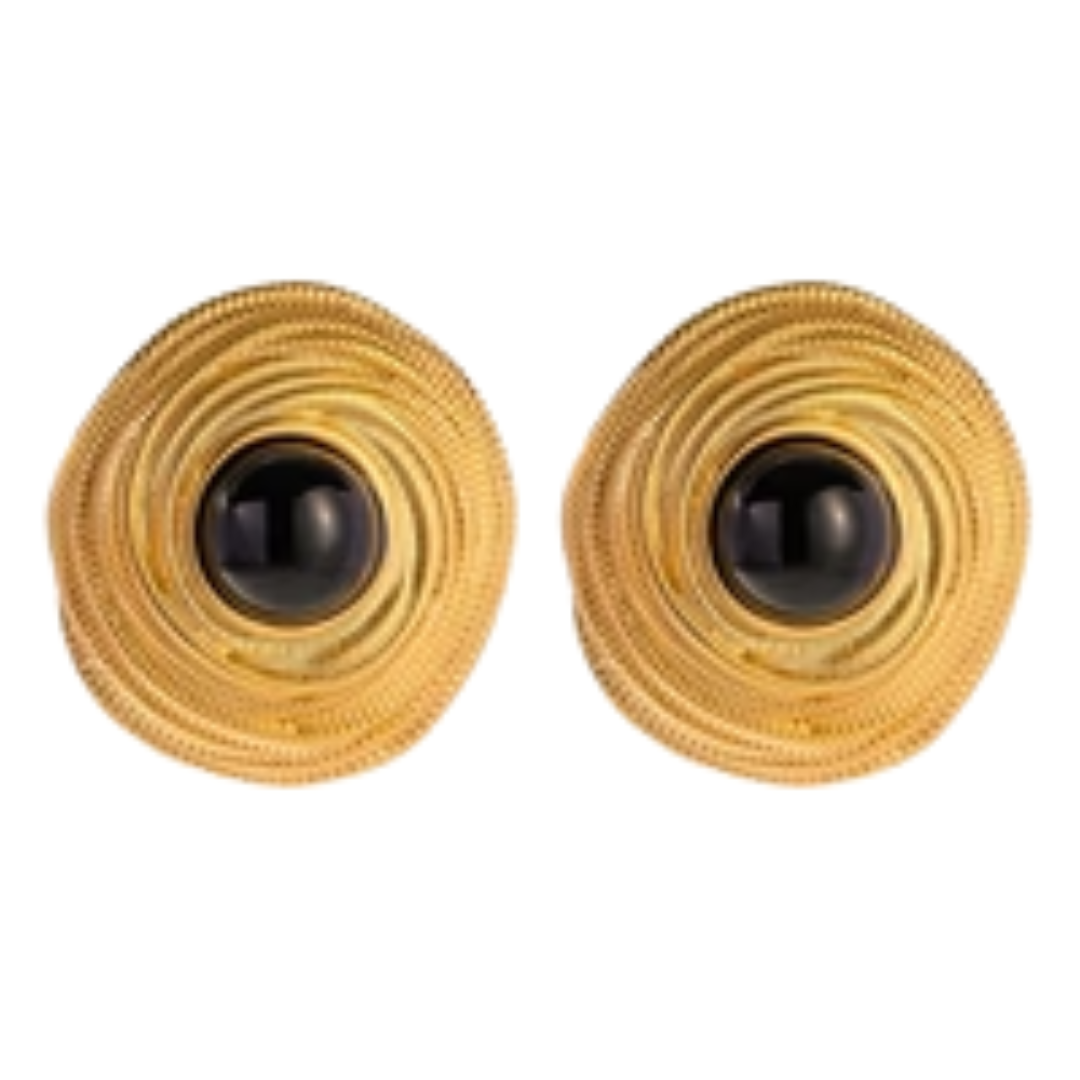Gold Eclipse Earring Collection | 18k Gold Plated | Hypoallergenic