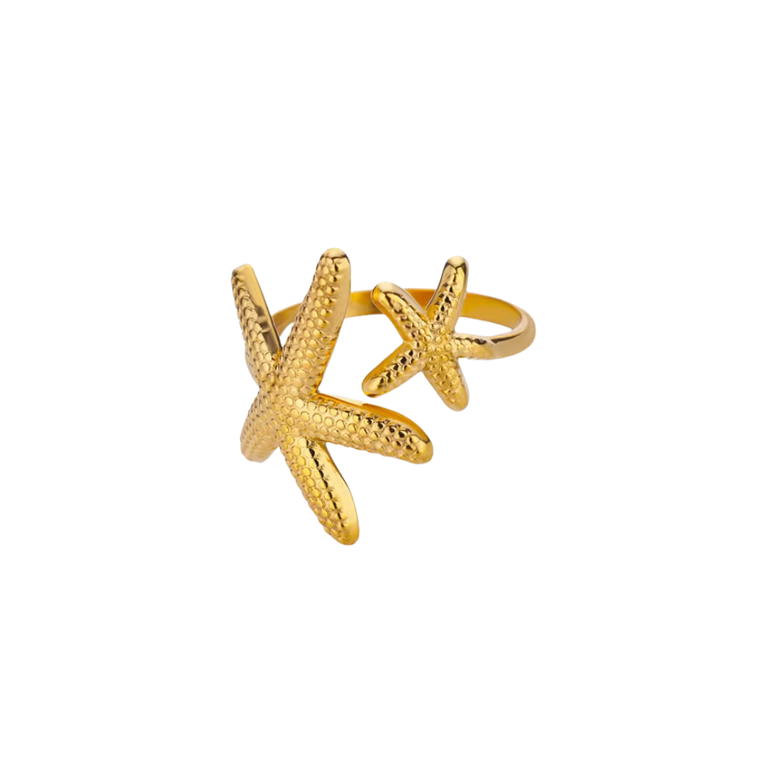Starfish Adjustable Ring | Stainless Steel