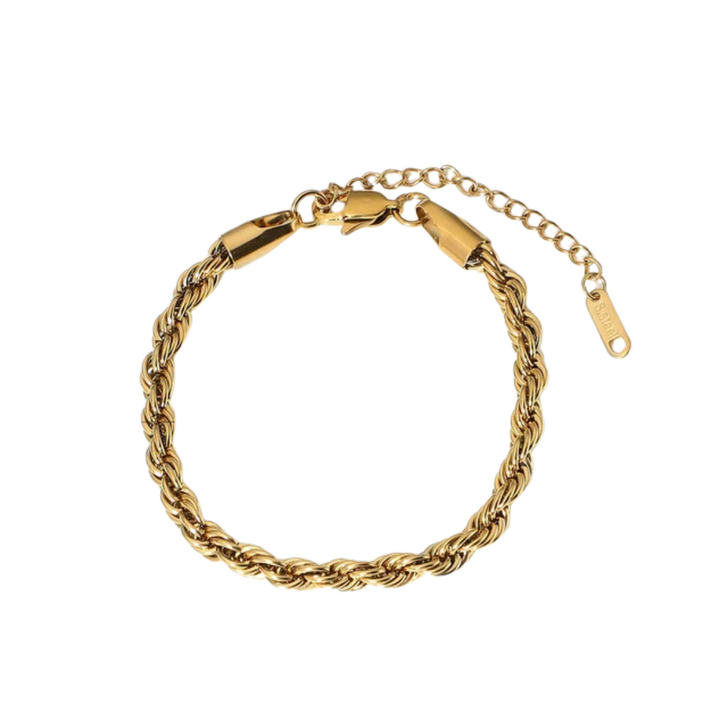 Golden Chain Bangle Bracelet Minimalist Geometric Metal Women Bracelet