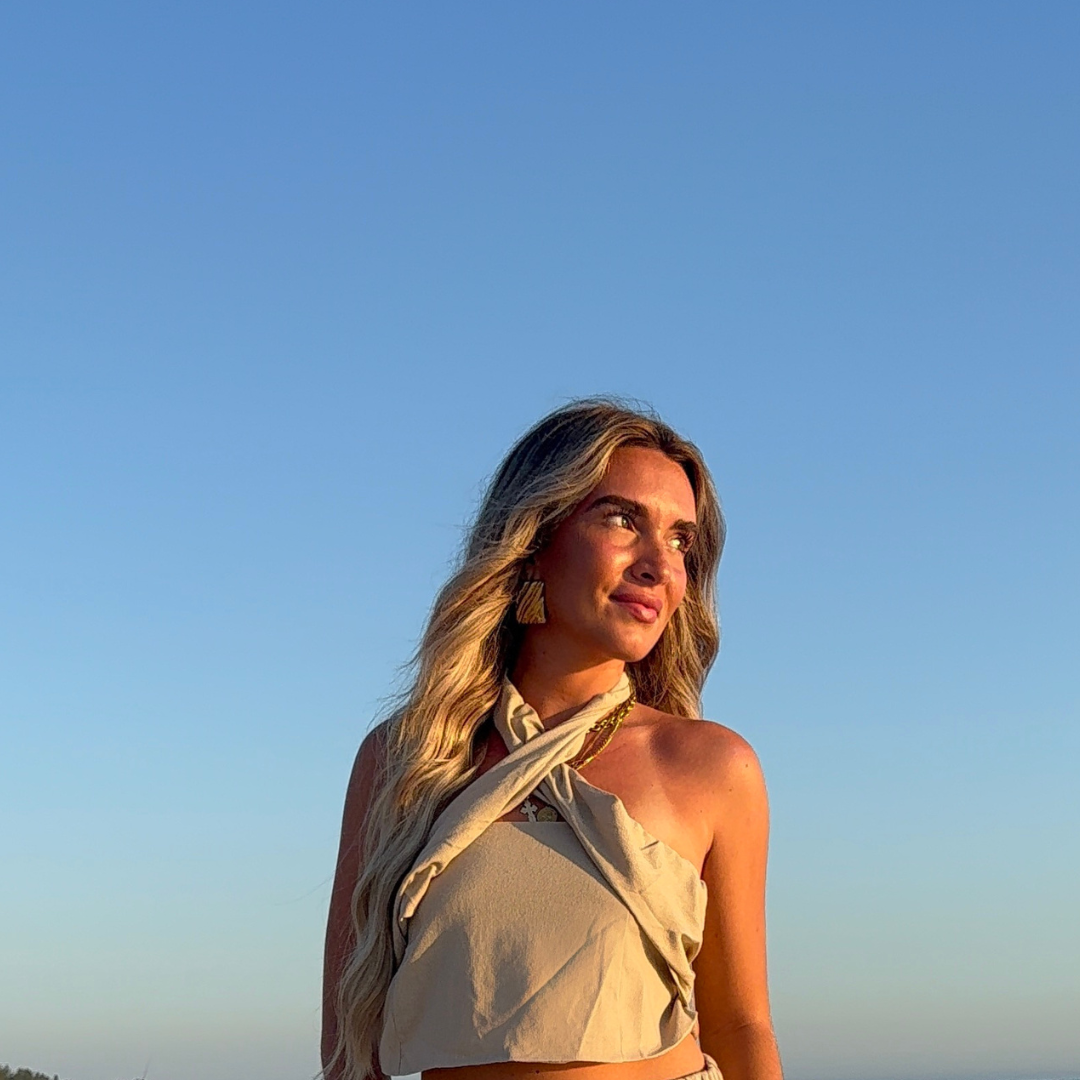 Shoreline Set | Two Piece Halter Neck / Pants Set | 100% Linen