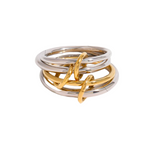 Plated Stainless Steel Multi-layer Circle Ring For Unisex Waterproof Anti Allergic Jewelry