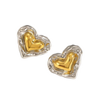 Mixed Color Geometric Stud Earring Set | Stainless Steel 18k Gold Plated