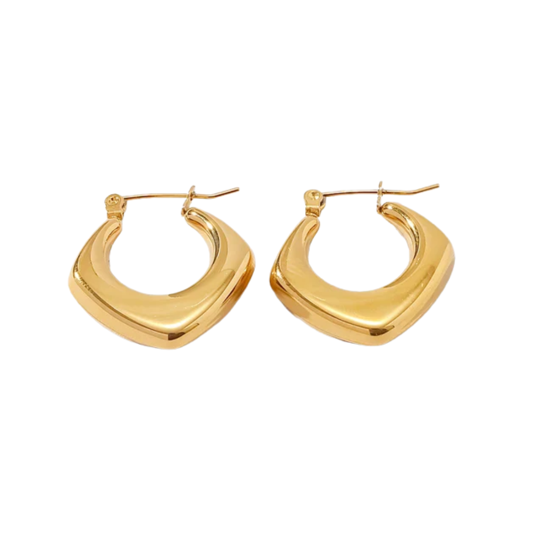 Stainless Steel Chunky Hoop Earrings Jewelry For Women