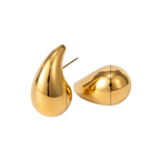 Stainless Steel Chunky Hoop Earrings Jewelry For Women