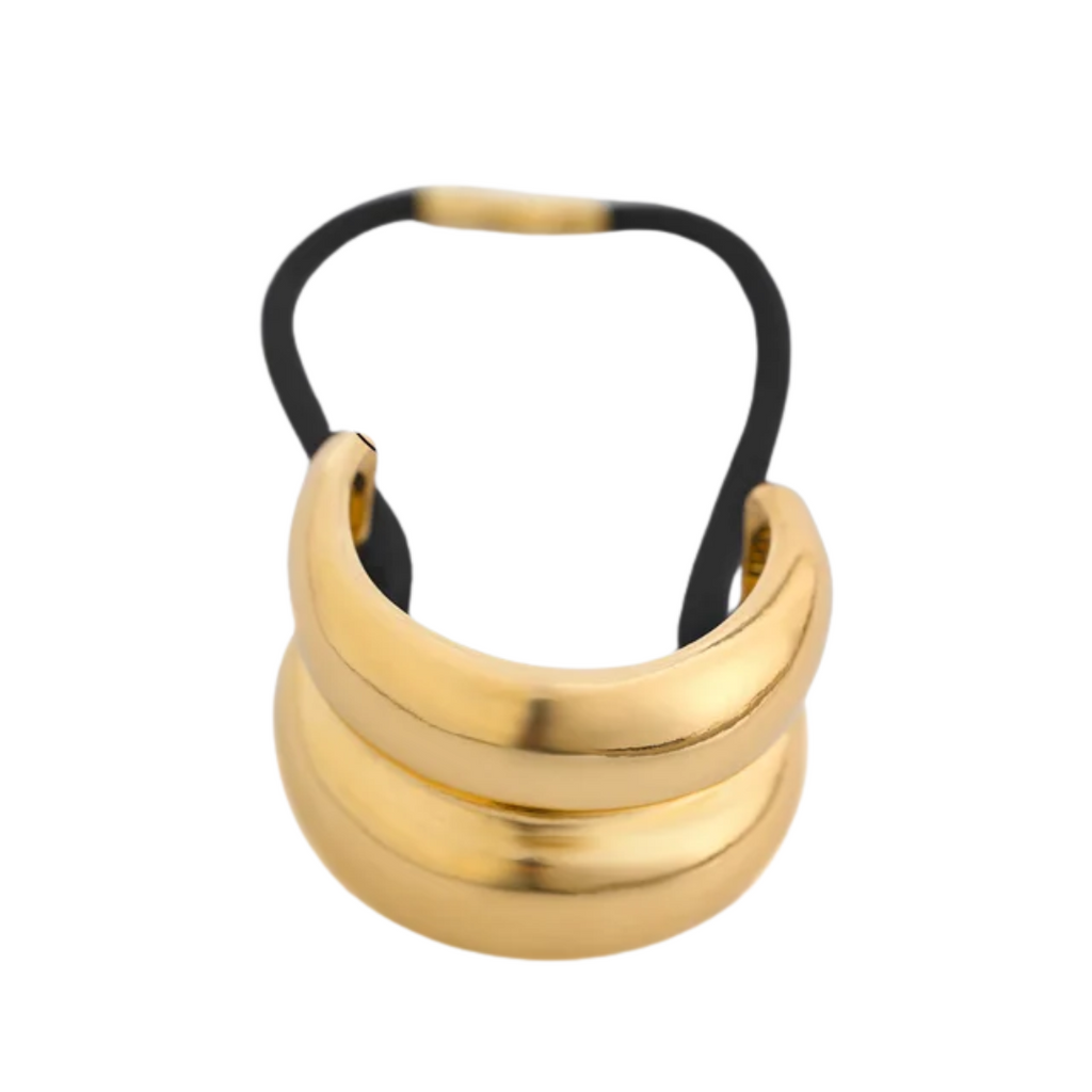 Metal Irregular Double-layer Hair Bands Ropes for Women Headband Elastic HairPins