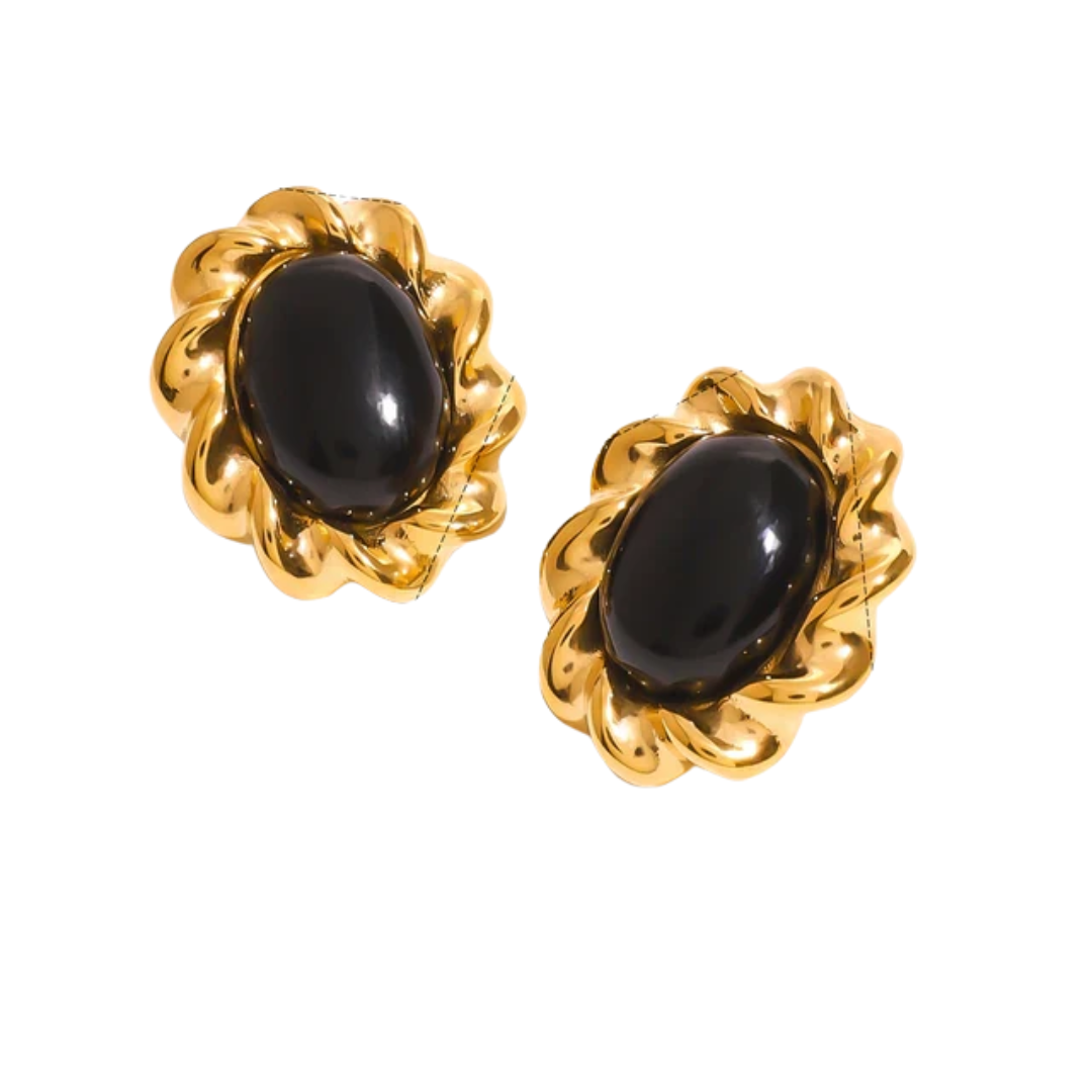 Gold Eclipse Earring Collection | 18k Gold Plated | Hypoallergenic