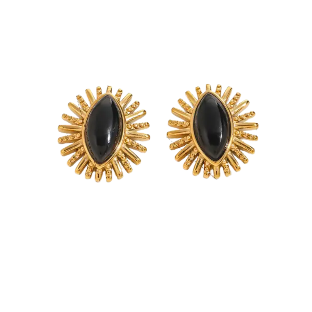 Gold Eclipse Earring Collection | 18k Gold Plated | Hypoallergenic