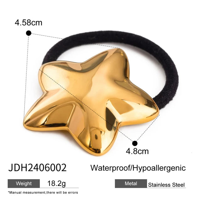 Uworld Starfish Hair Accessories 18K Gold Color Waterproof Stainless Steel Hairpin 2024 Hair Accessories Fashion Jewelry