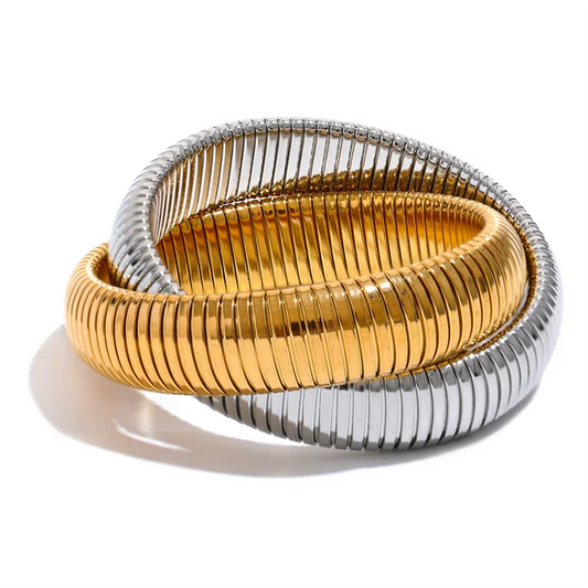 Bracelet Bangle 18K Gold Plated Fashion Women Trendy